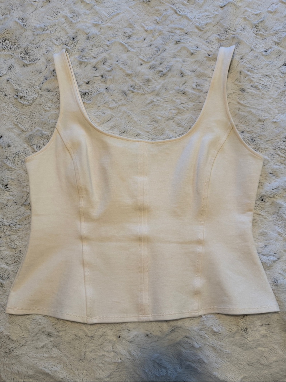 a new day Ivory Scoop Neck Tank